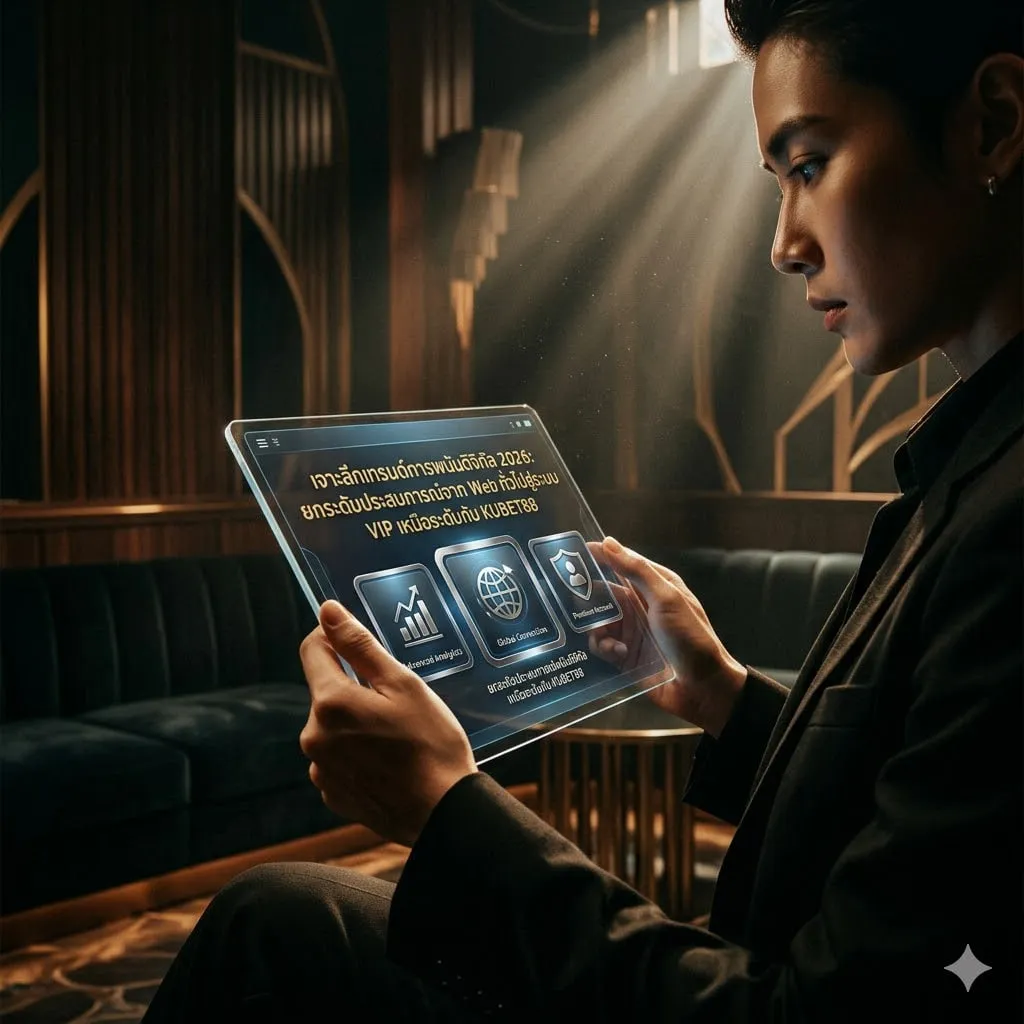 เจาะลึกเทรนด์การพนันดิจิทัล 2026: ยกระดับประสบการณ์จาก Web ทั่วไปสู่ระบบ VIP เหนือระดับกับ KUBET88